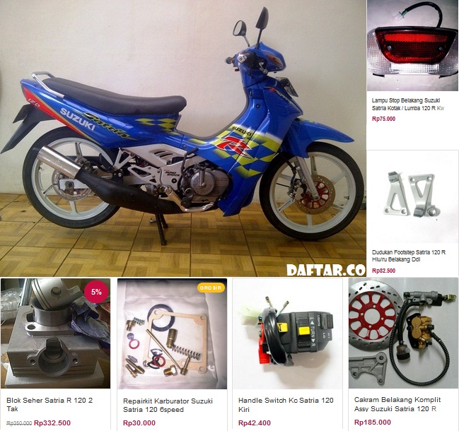 Suzuki Satria 120 RU parts