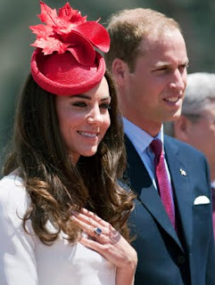 William and Kate, the Duke and Duchess of Cambridge, participate in Canada Day celebrations on Parliament Hill in Ottawa on Friday, July 1, 2011
