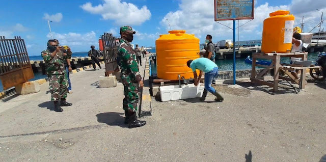 Gugus Tugas COVID-19 Tanimbar Gelar Simulasi Jemput 48 Penumpang Sabuk Nusantara 103