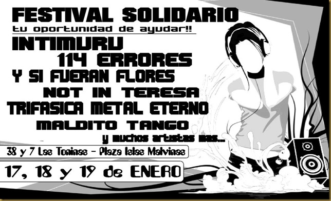 Intimuru en Festival a Beneficio de vecinos de Las Toninas