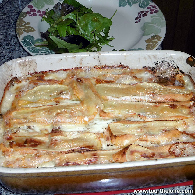 Homemade tartiflette. Photo by Loire Valley Time Travel.