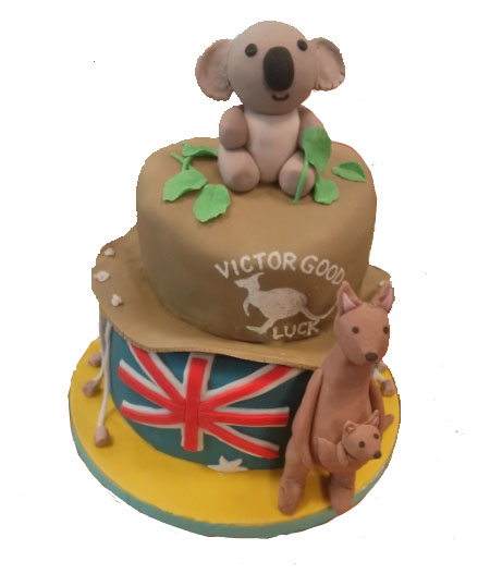 Cherie Kelly's Australian Koala Bear and Kangaroo Chocolate Mud Cake