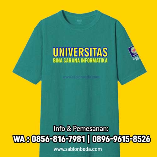 Kaos Ormik BSI 2021 Warna Hijau Tosca ukuran lengkap lengan pendek dan panjang