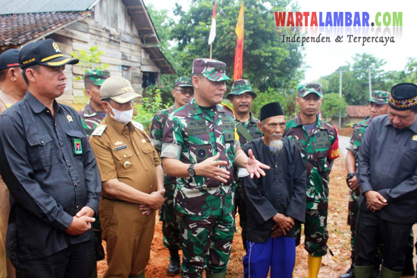 Irsus Itjenad Brigjen TNI Irham Waroihan, Tinjau Lokasi TMMD KE-113 Kodim 0422/LB
