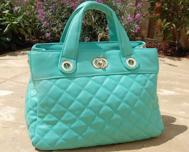 Mint Green Quilted Bag 