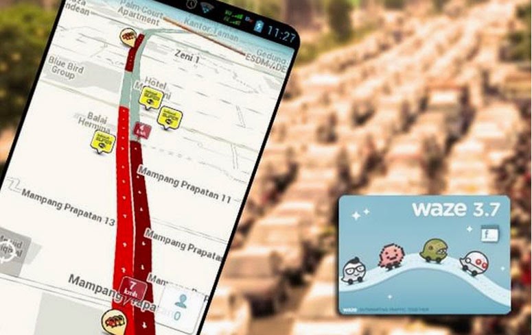 Download Aplikasi Hindari keMacetan dengan Waze Social GPS Maps & Traffic Android