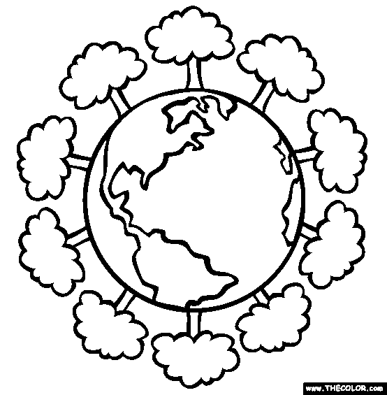 Holiday Coloring Pages For Kids: 7 Earth Day coloring Pages ...