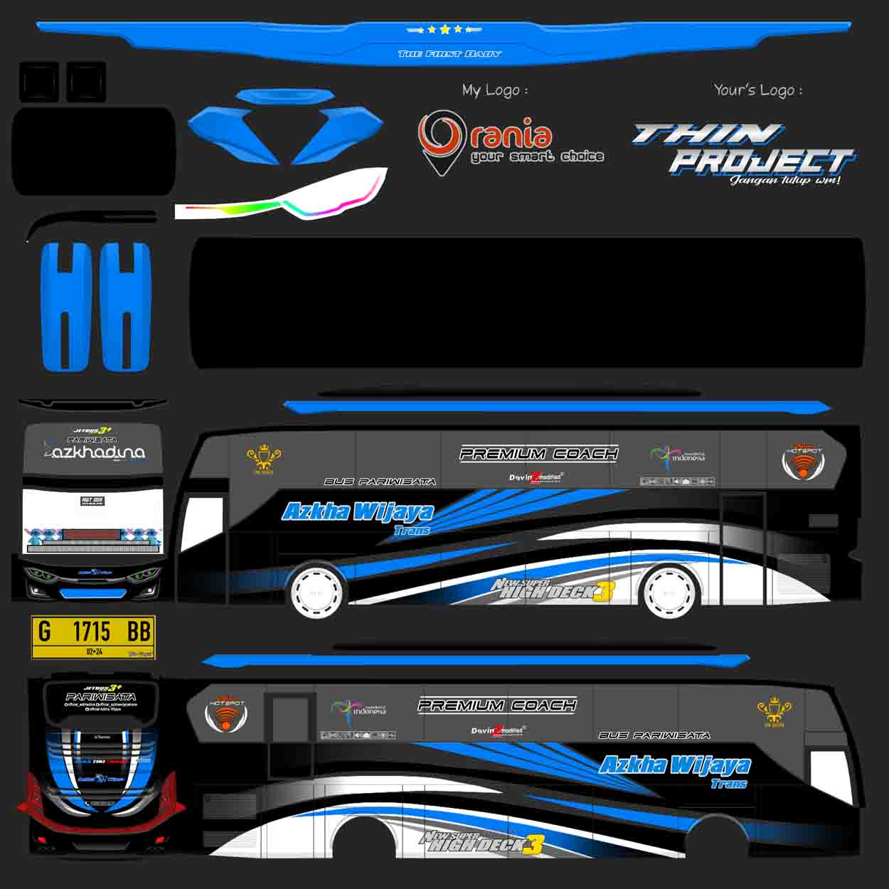 stiker bussid azkha wijaya