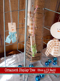 repurosed cd rack Christmas tree | denise... on a whim