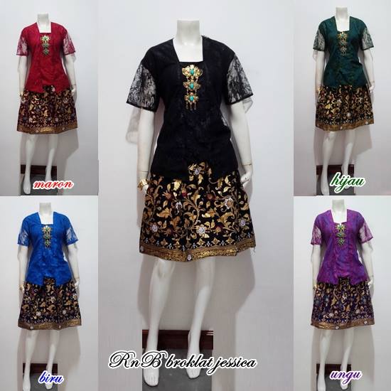 Dress Batik  Kombi Brokat  Jesicca Batik  Bagoes Solo