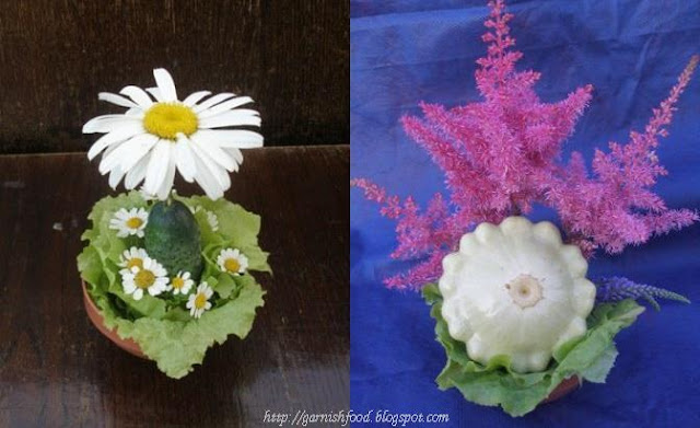 morimono ikebana with vegetables