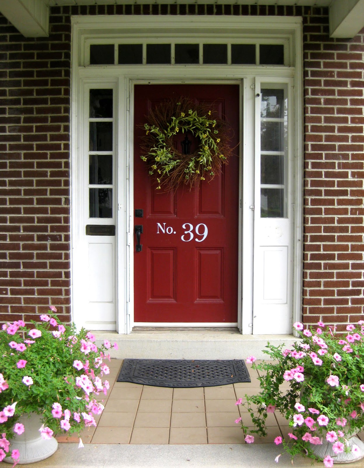 front door pictures houses Red Brick House with Front Door Colors | 1247 x 1600