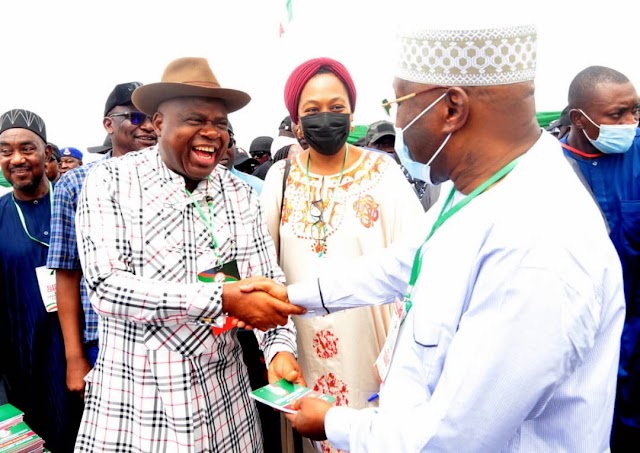 Former Vice President, Atiku Abubakar & Bayelsa Governor, Duoye Diri Met In Adamawa State.