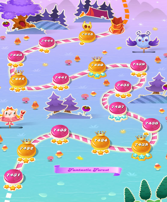 Candy Crush Saga level 7431-7445