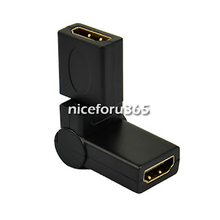 New 360°Rotation HDMI Female to Female Connector Coupler Converter Adapter N4U8