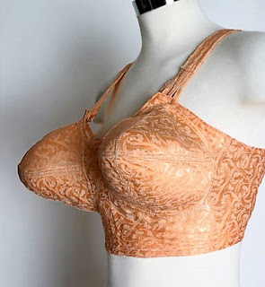 Vintage very supportive structured nursing bra,