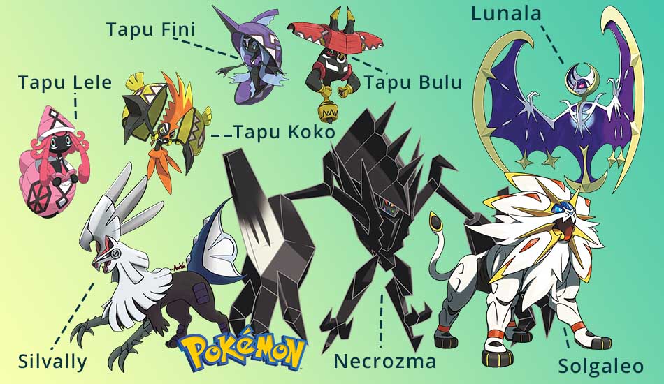 Legendary Pokemon Gen 7