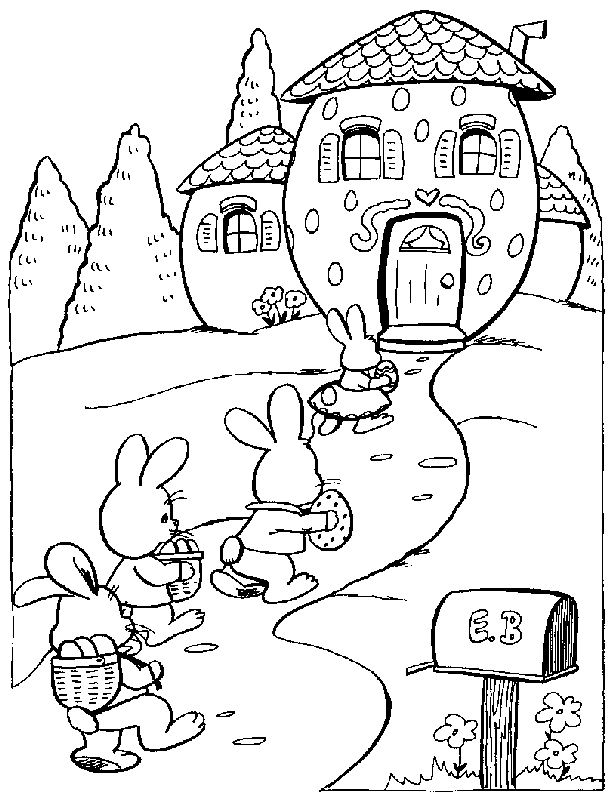 Bunny Coloring Pages For Kids