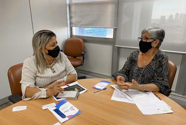 Secretária Karlúcia Macêdo participa de audiência na Secretaria Nacional de Políticas para as Mulheres, em Brasília