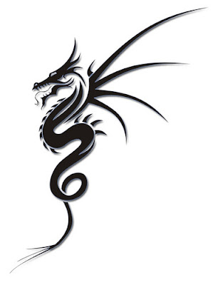 Tribal Dragon Tattoo