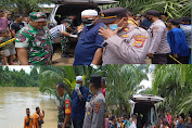 Kapolsek julok bersama tim gabungan  Evakuasi mayat,
