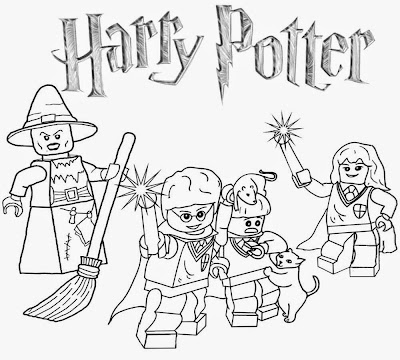 Clipart Legoland coloring pages wizard Lego Harry Potter Minifigure characters from castle Hogwarts