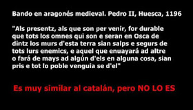 Aragonés, presentz, medieval, Pedro II, Osca, Huesca, Wasqa, 