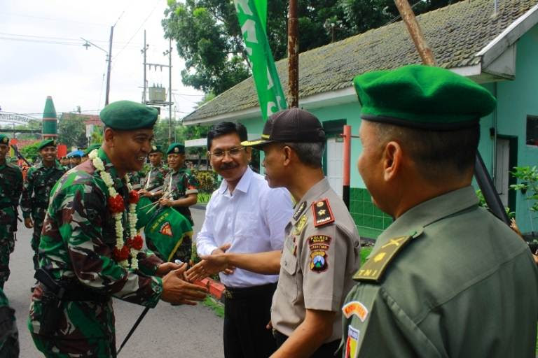 Pulang tugas dari daerah konflik,Prajurit TNI Yon Armed 12 Kembali Ke markas