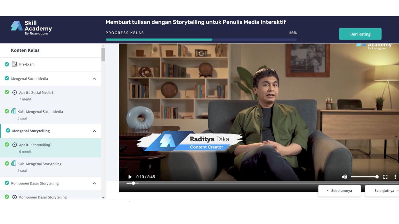 Belajar ilmu storytelling dari Raditya Dika di Skill Academy