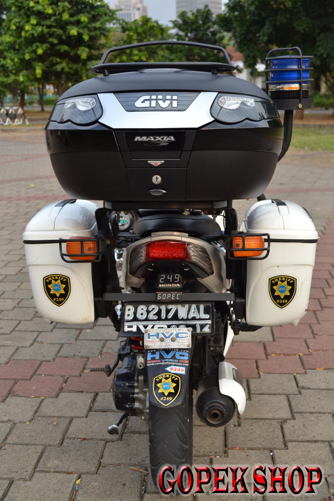 Gopek83 Modifikasi Honda Vario SHERIFF