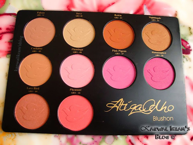 Atiqa Odho Blush Pallet-Review And Swatches