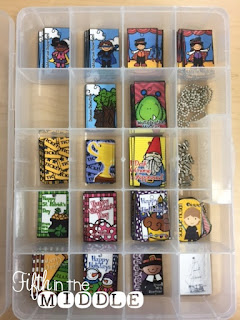 Bead organizers are perfect for storing brag tags and beads.