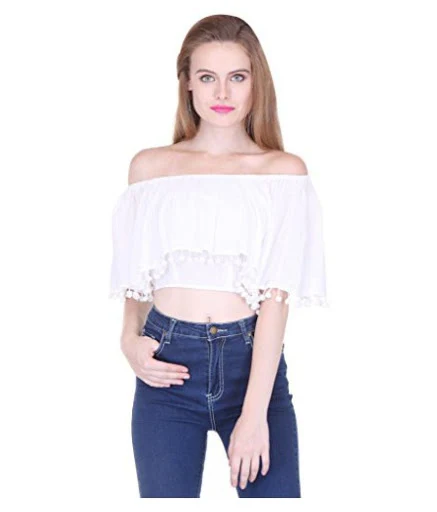 Off-Shoulder Crop Top