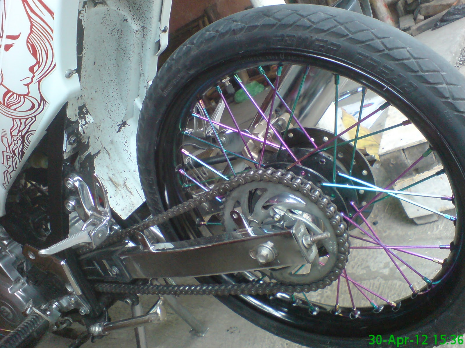  Satria FU dengan Tromol Trusty dan disc TDR Velg Motor Murah