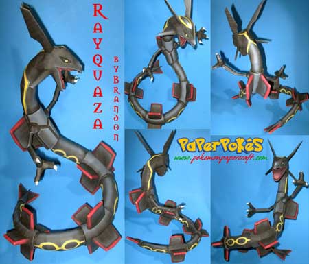 Pokemon Rayquaza Papercraft