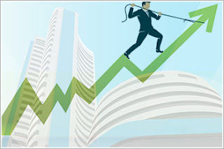 The Sensex was up 489.80 points