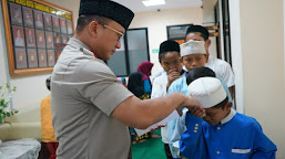 Kapolresta Tangerang Berbagi Takjil kepada Anak Yatim