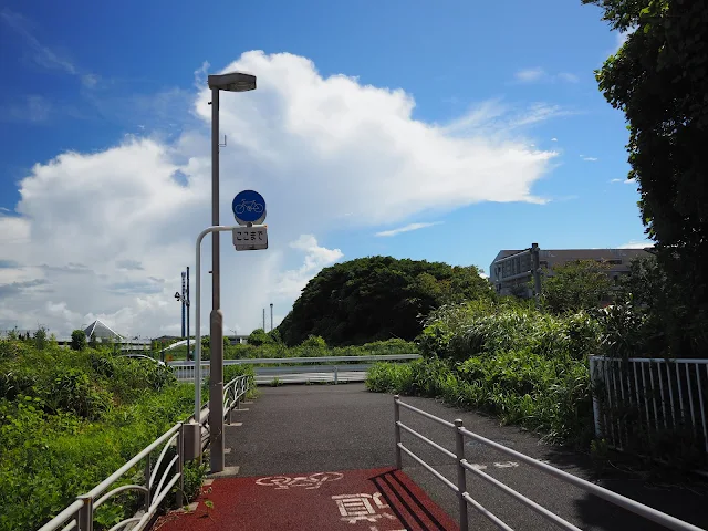 横浜　金沢地区　自転車レーン