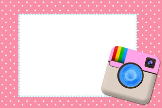 Instagram Party Free Printable Invitations, Labels or Cards.