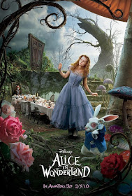 Alice in Wonderland blue dress poster
