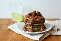 Carob & Zesty Lime Pancakes with a Chocolate Sauce