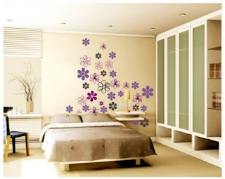 Simple Patterned Wallpaper For Bed Room