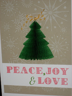 fresh crafts blog: Honeycomb Christmas Cards