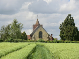View across field to Tudeley Church