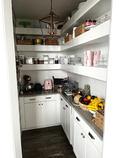 How to turn a builder grade closet pantry into a custom butler's pantry