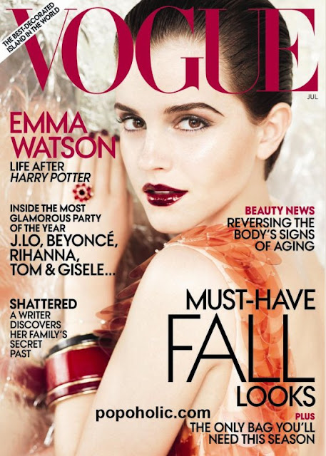 emma watson vogue cover us 2011. hair Emma Watson for US Vogue