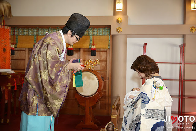 鶴見神社でのお宮参出張撮影