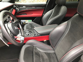 Interior in 2018 Alfa Romeo Stelvio Quadrifoglio AWD