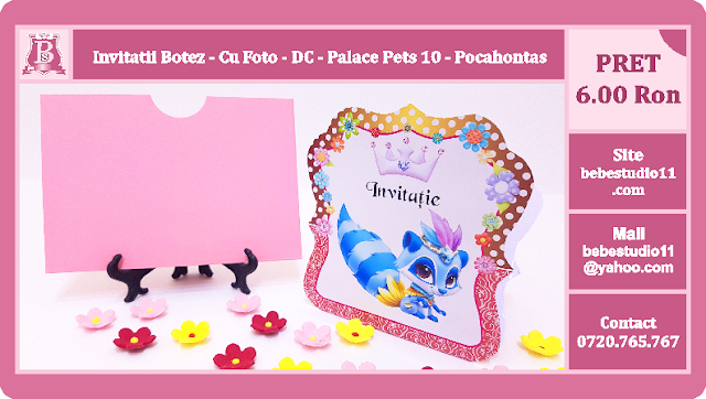 invitatii botez contur Palace Pets 10