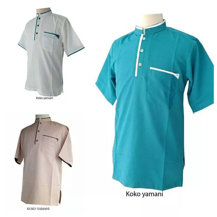 Model Baju Koko Pria Kombinasi Modern Terbaik Juli 2019 